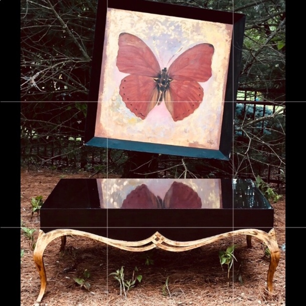Breathtaking Eye of Design Butterfly Oil Painting